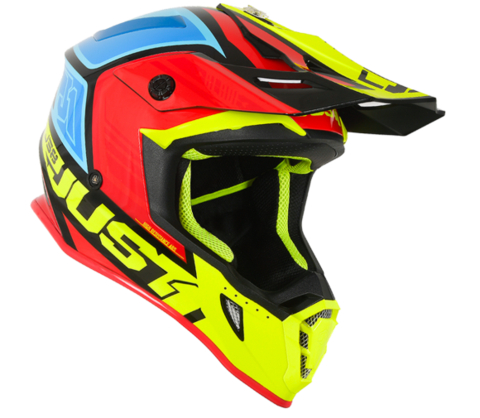 Шлем (кроссовый) JUST1 J38 BLADE yellow/red/blue