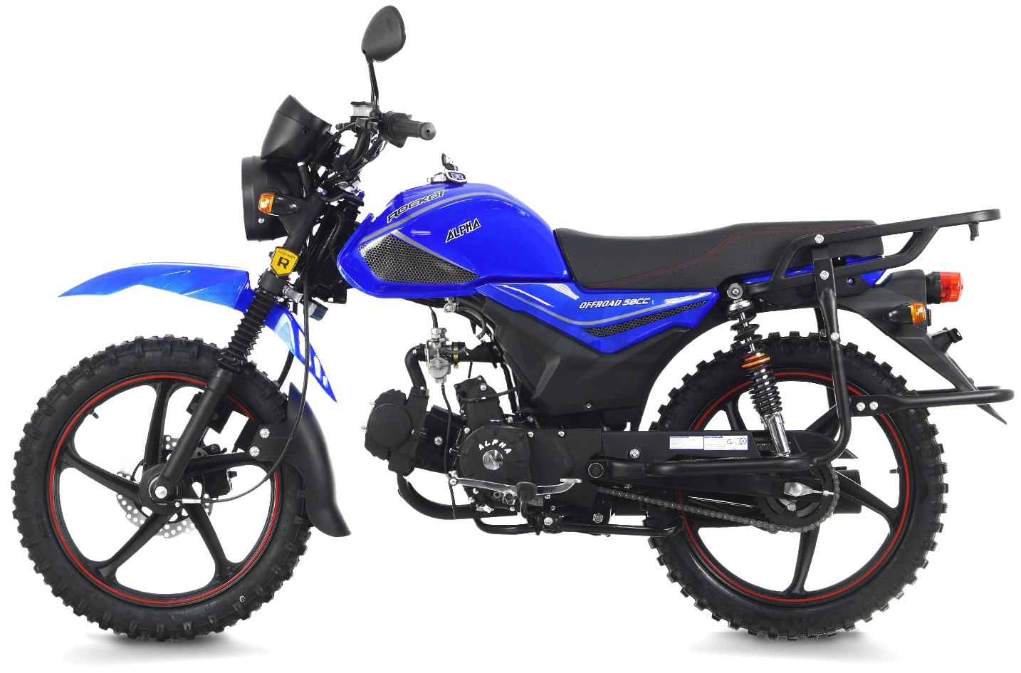 Мопед ROCKOT ALPHA OFFROAD (синий глянцевый)