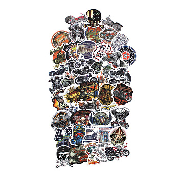Наклейки набор STICKER MOTO RETRO 50 шт