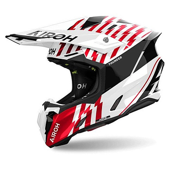 Шлем кросс Airoh STRYCKER SKIN Red Glossy